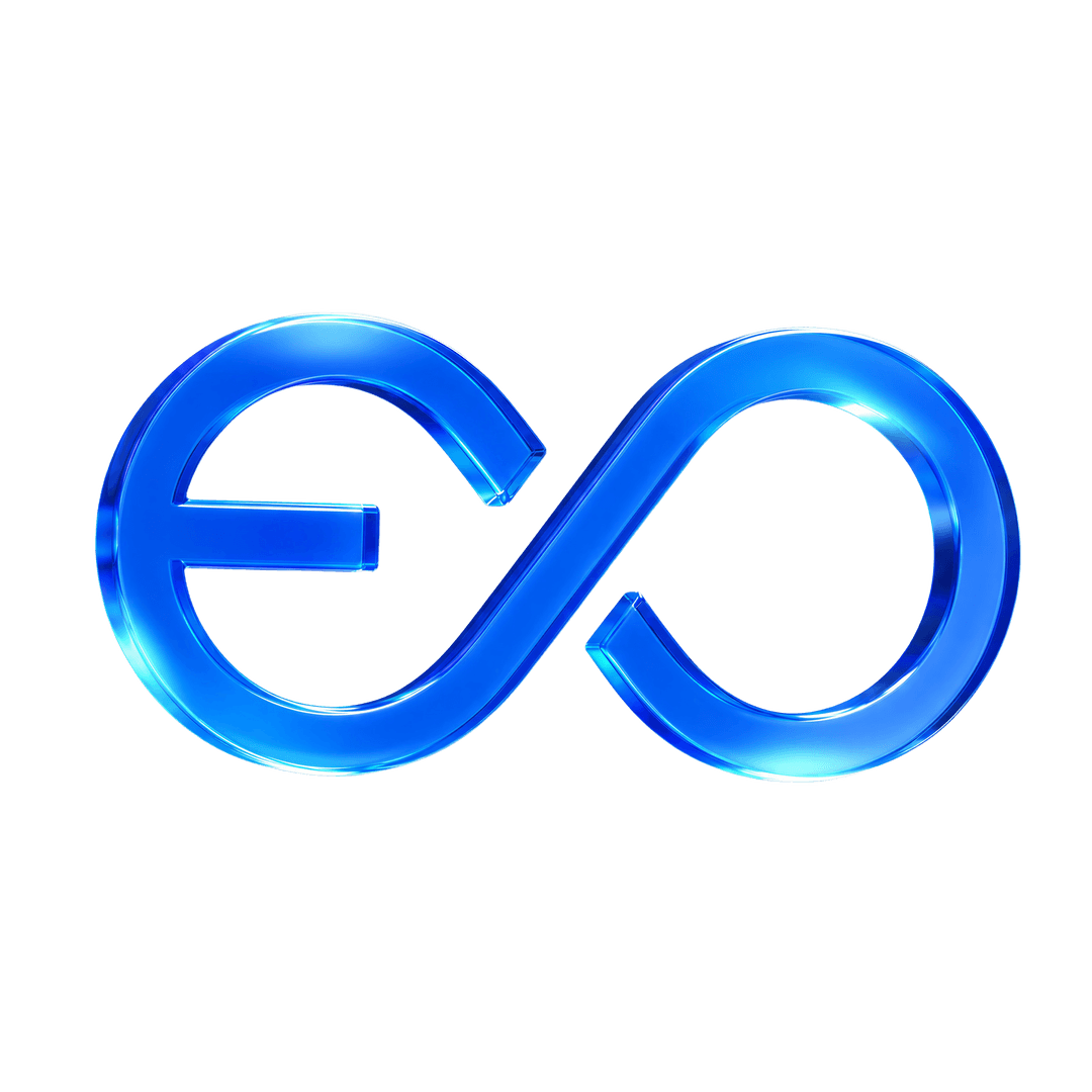Electro 3D Isolated Glass Infinity Emblem